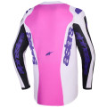 Maillot Alpinestars fluid grid noir/gris/violet | Oxmoto