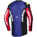 Maillot Alpinestars fluid grid rouge/noir/violet | Oxmoto