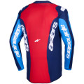 Maillot Alpinestars fluid grid bleu/rouge | Oxmoto