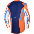 Maillot Alpinestars fluid grid orange/bleu | Oxmoto
