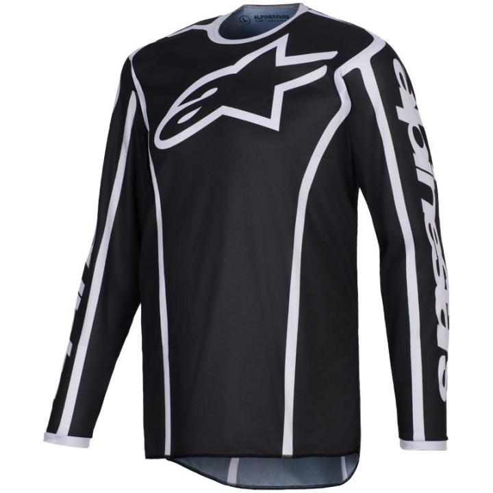 Maillot Alpinestars fluid apex noir/gris | Oxmoto
