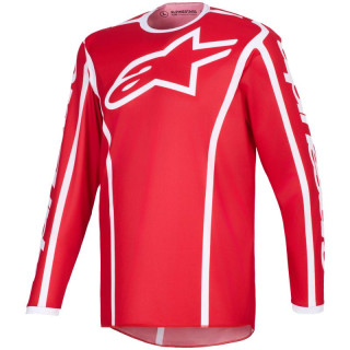 Maillot Alpinestars fluid apex rouge/blanc | Oxmoto