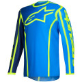 Maillot Alpinestars fluid apex bleu/jaune | Oxmoto