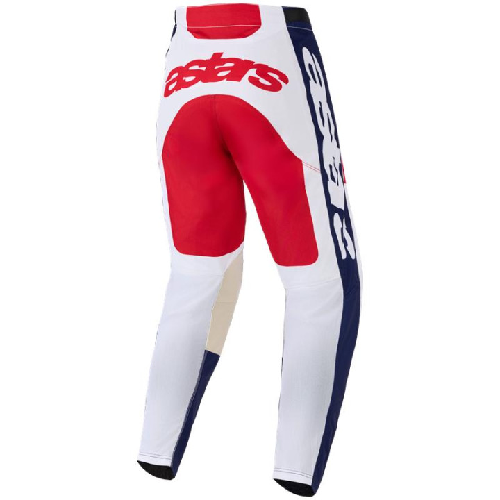 Pantalon Alpinestars racer riway blanc/bleu/rouge | Oxmoto