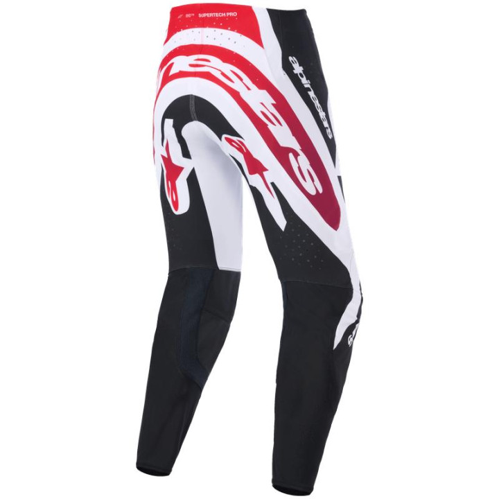 Pantalon Alpinestars supertech afd vista noir/rouge/blanc