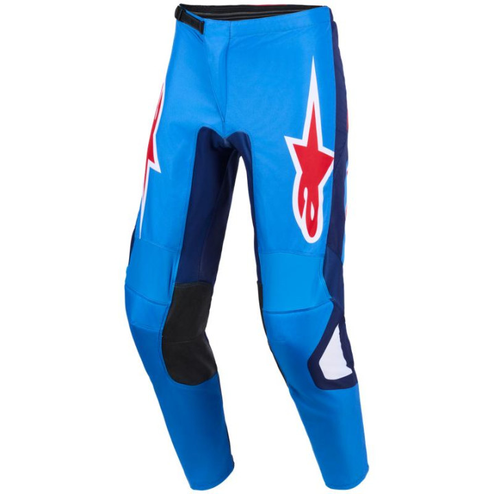 Pantalon Alpinestars fluid grid bleu/rouge | Oxmoto