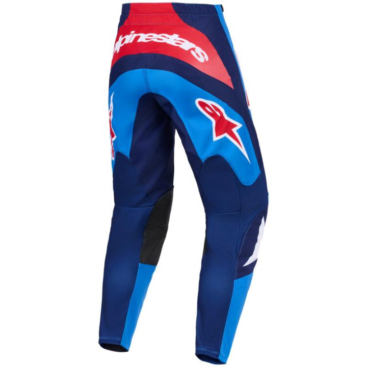 Pantalon Alpinestars fluid grid bleu/rouge | Oxmoto