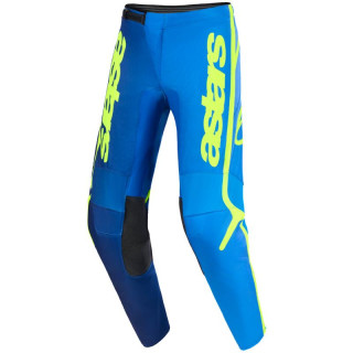 Pantalon Alpinestars fluid apex bleu/jaune | Oxmoto