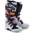 Bottes Alpinestars tech 7 noir/gris/orange/magenta | Oxmoto