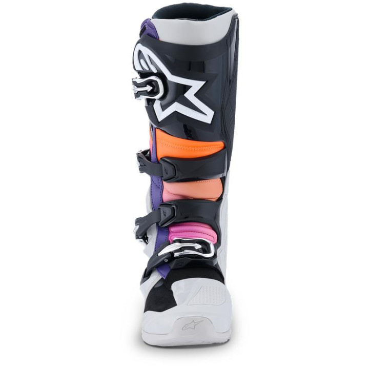 Bottes Alpinestars tech 7 noir/gris/orange/magenta | Oxmoto
