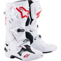 Bottes Alpinestars tech 10 supervented blanc/rouge | Oxmoto