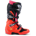 Bottes Alpinestars tech 7 noir/rouge/rose | Oxmoto