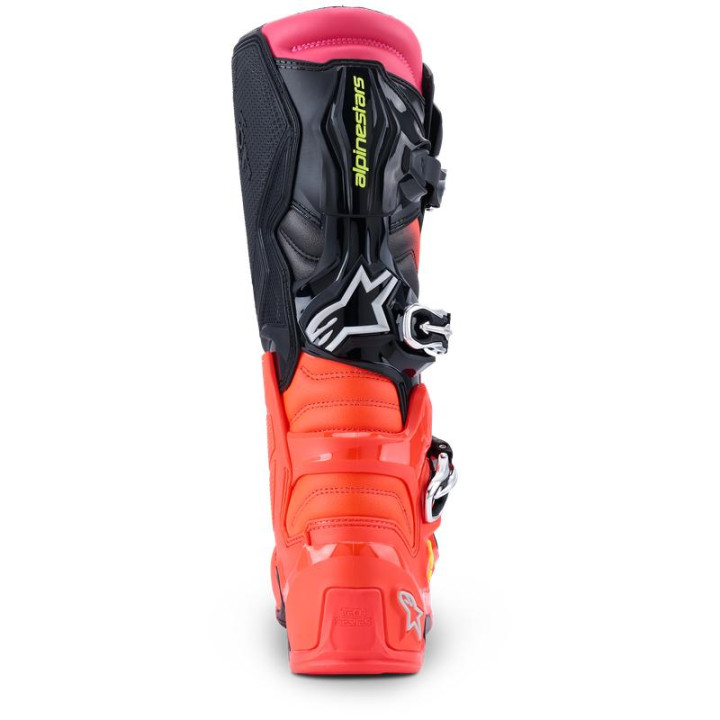 Bottes Alpinestars tech 7 noir/rouge/rose | Oxmoto