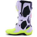 Bottes Alpinestars tech 10 supervented violet/jaune/rose