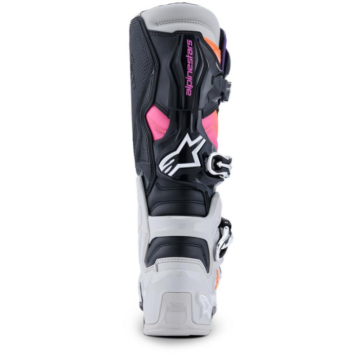Bottes Alpinestars tech 7 noir/gris/orange/magenta | Oxmoto