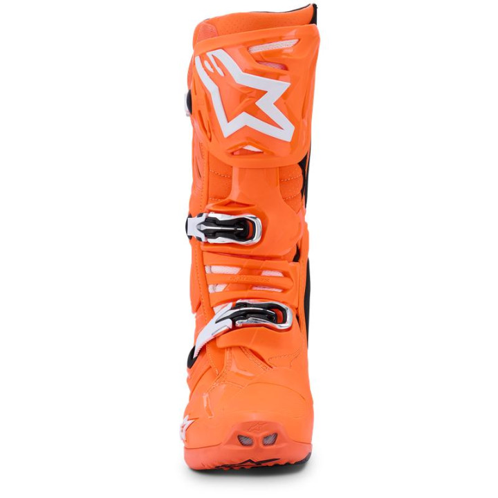 Bottes Alpinestars tech 10 supervented orange/noir/blanc