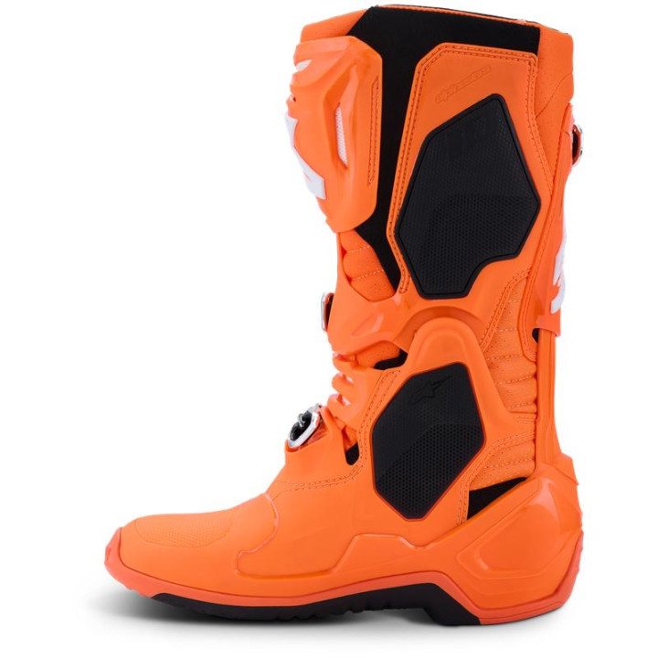 Bottes Alpinestars tech 10 supervented orange/noir/blanc