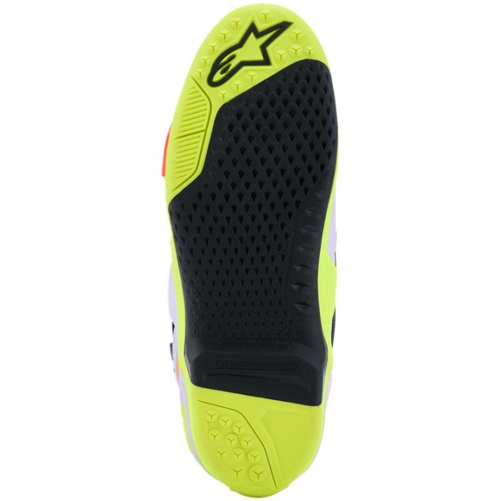 Bottes Alpinestars tech 10 supervented violet/jaune/rose
