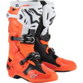Bottes Alpinestars tech 10 enduro orange/noir/blanc | Oxmoto