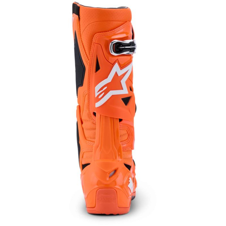 Bottes Alpinestars tech 10 supervented orange/noir/blanc