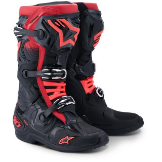 Bottes Alpinestars tech 10 rouge/noir | Oxmoto