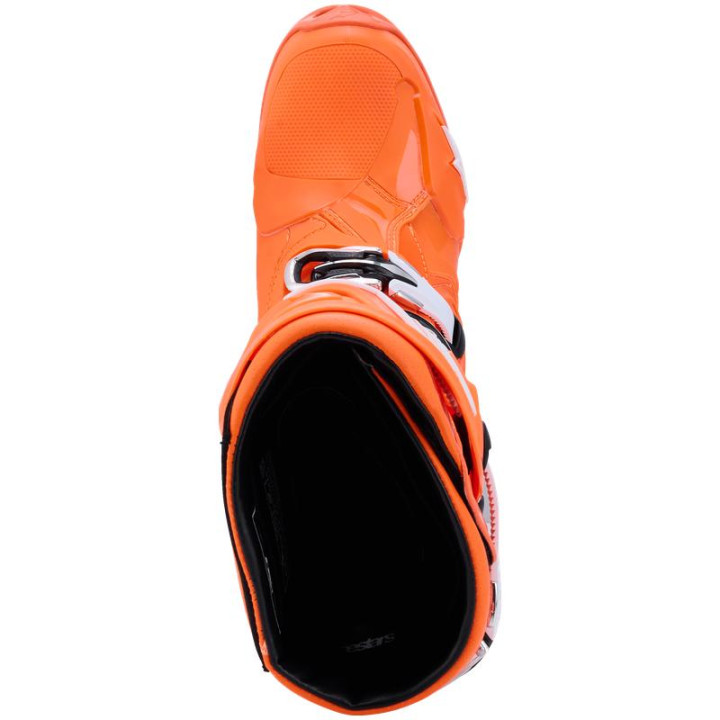 Bottes Alpinestars tech 10 supervented orange/noir/blanc