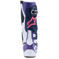 Bottes Alpinestars tech 10 blanc/violet/bleu/rose | Oxmoto