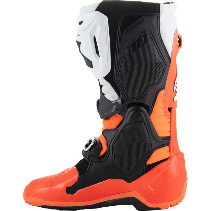 Bottes Alpinestars tech 10 enduro orange/noir/blanc | Oxmoto