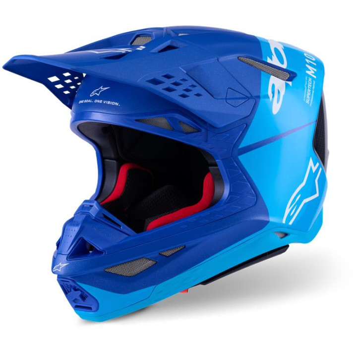 Casque Alpinestars supertech m10 (s-m10) flood bleu | Oxmoto