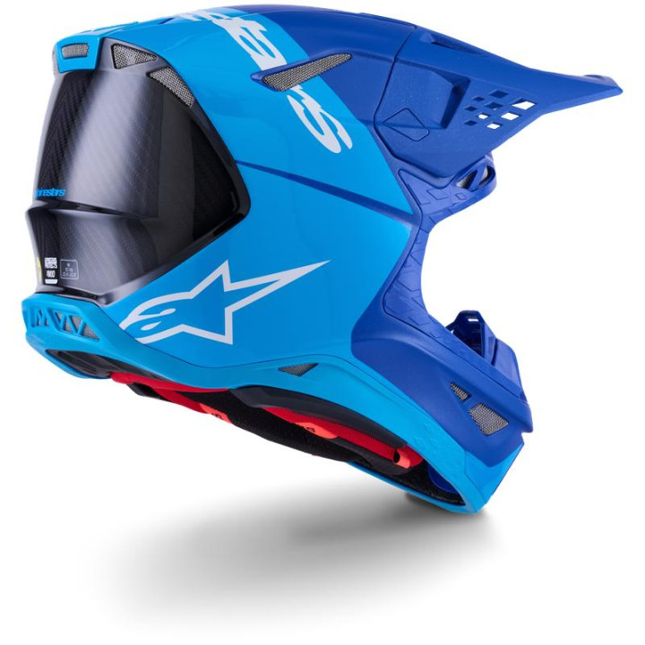 Casque Alpinestars SM10 Flood bleu, Supertech M10 | Oxmoto