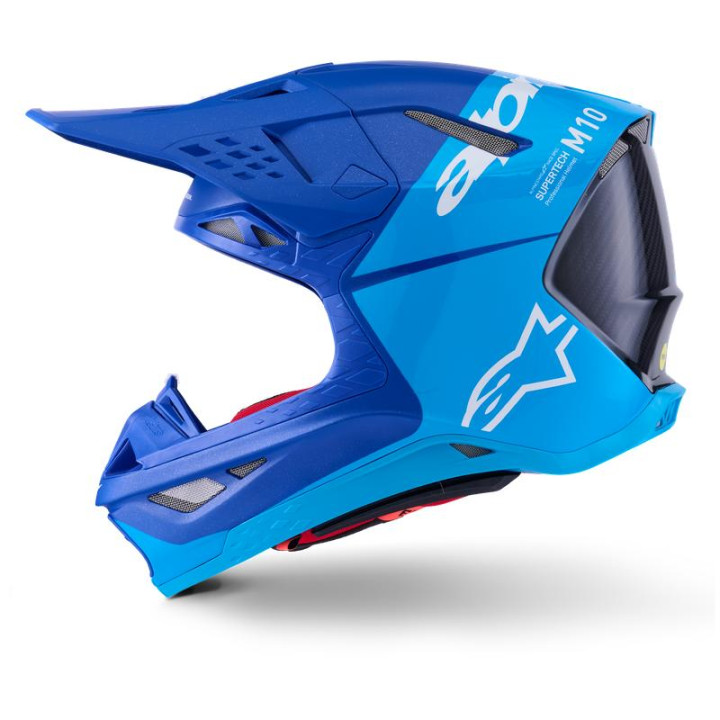 Casque Alpinestars supertech m10 (s-m10) flood bleu | Oxmoto