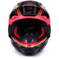 Casque Alpinestars supertech m10 (s-m10) era rose/violet/jaune