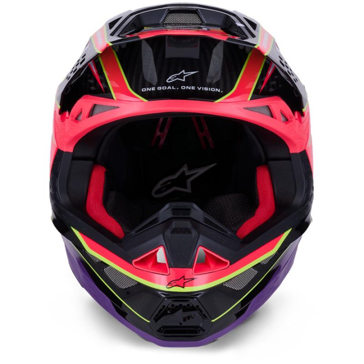 Casque Alpinestars supertech m10 (s-m10) era rose/violet/jaune