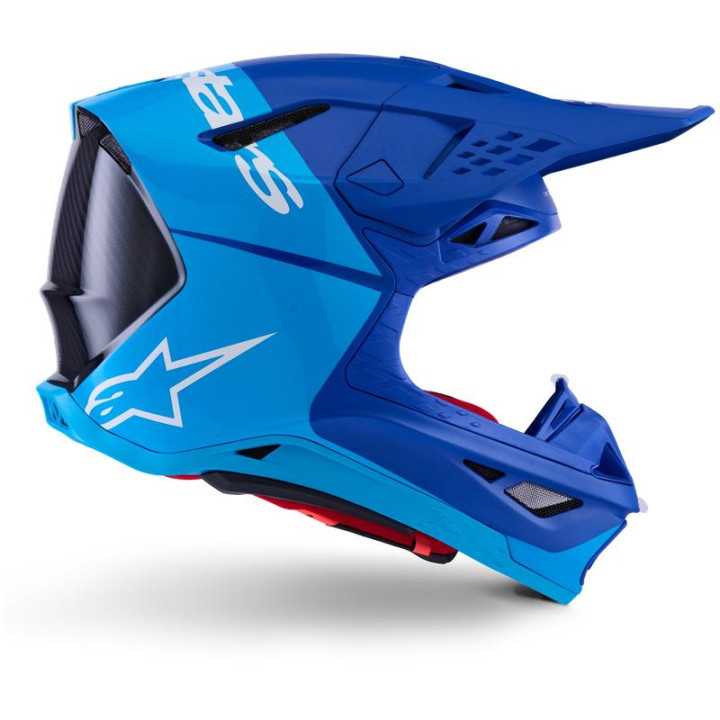 Casque Alpinestars supertech m10 (s-m10) flood bleu | Oxmoto