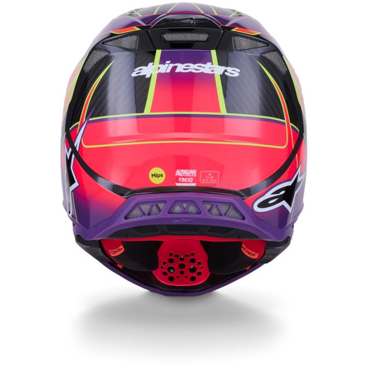 Casque Alpinestars supertech m10 (s-m10) era rose/violet/jaune