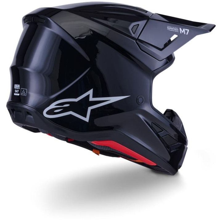 Casque Alpinestars s-m7 solid noir 8301326-1180-XS | Oxmoto