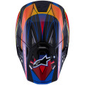 Casque Alpinestars supertech m10 (s-m10) era bleu/rouge/jaune