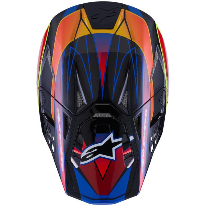 Casque Alpinestars supertech m10 (s-m10) era bleu/rouge/jaune
