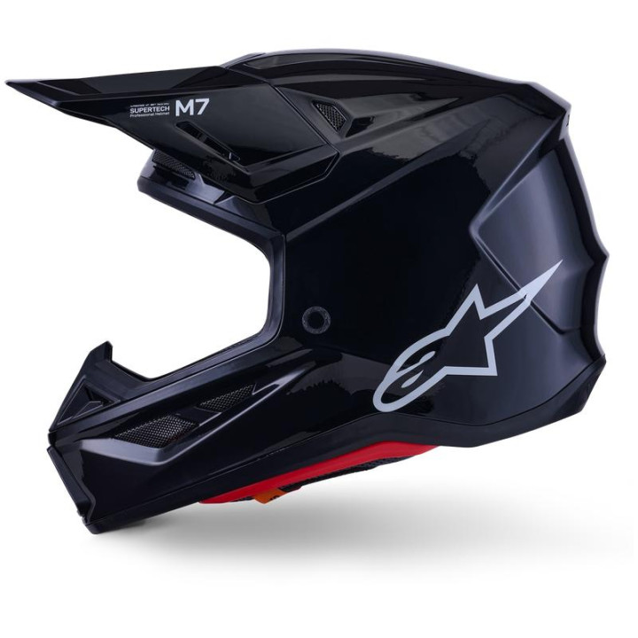 Casque Alpinestars s-m7 solid noir 8301326-1180-XS | Oxmoto