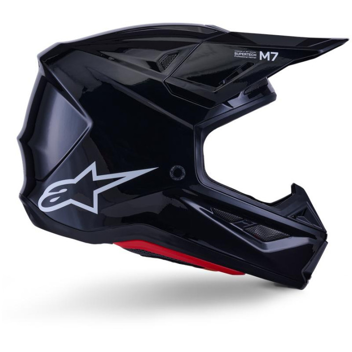 Casque Alpinestars s-m7 solid noir 8301326-1180-XS | Oxmoto