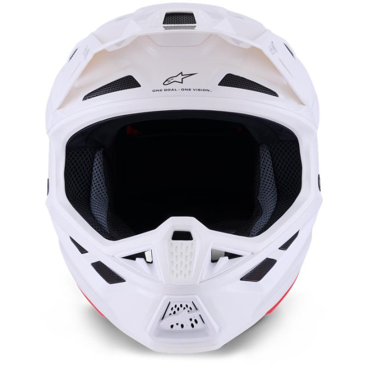 Casque Alpinestars s-m7 solid blanc | Oxmoto