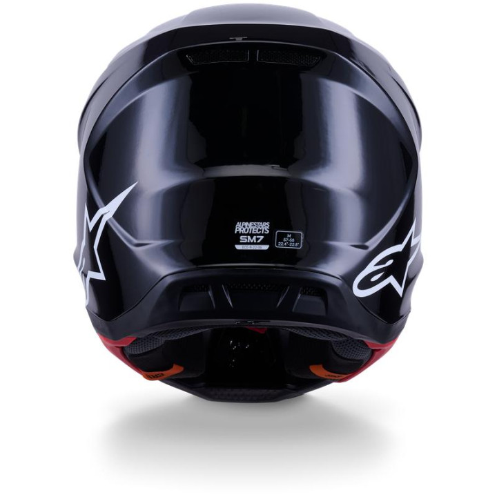 Casque Alpinestars s-m7 solid noir 8301326-1180-XS | Oxmoto