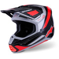 Casque Alpinestars s-m7 rise noir/gris/rouge | Oxmoto