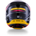 Casque Alpinestars s-m7 rise noir/jaune/rose | Oxmoto