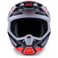 Casque Alpinestars s-m7 rise noir/gris/rouge | Oxmoto