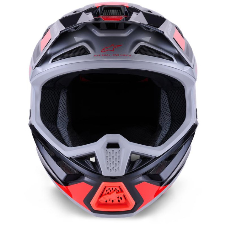 Casque Alpinestars s-m7 rise noir/gris/rouge | Oxmoto