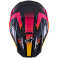 Casque Alpinestars s-m7 rise noir/jaune/rose | Oxmoto