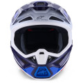 Casque Alpinestars s-m7 rise bleu/blanc | Oxmoto