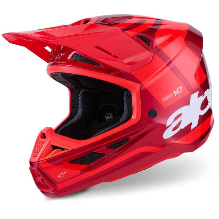 Casque Alpinestars s-m7 core rouge | Oxmoto