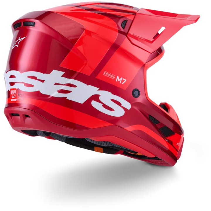 Casque Alpinestars s-m7 core rouge | Oxmoto